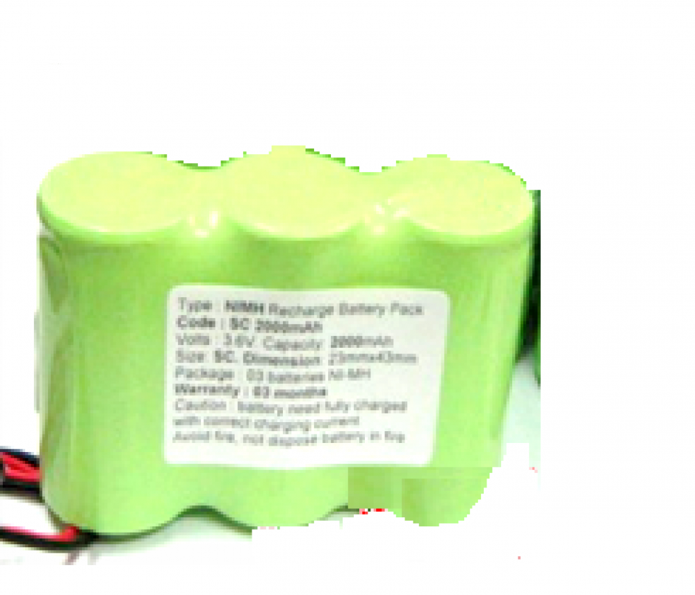 Pin đèn khẩn cấp, Pin đèn chiếu sáng 3,6V- NIMH/NICD SC2000mAh