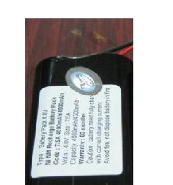 Pin đèn Exit, Pin đèn thoát hiểm, Pin đèn chiếu sáng 4,8V - 7/5A-4000mAh